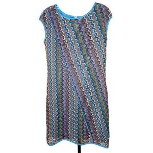 Lapis‎ by Anthropologie Lined Pullover crochet Sheath Dress Women's Size large